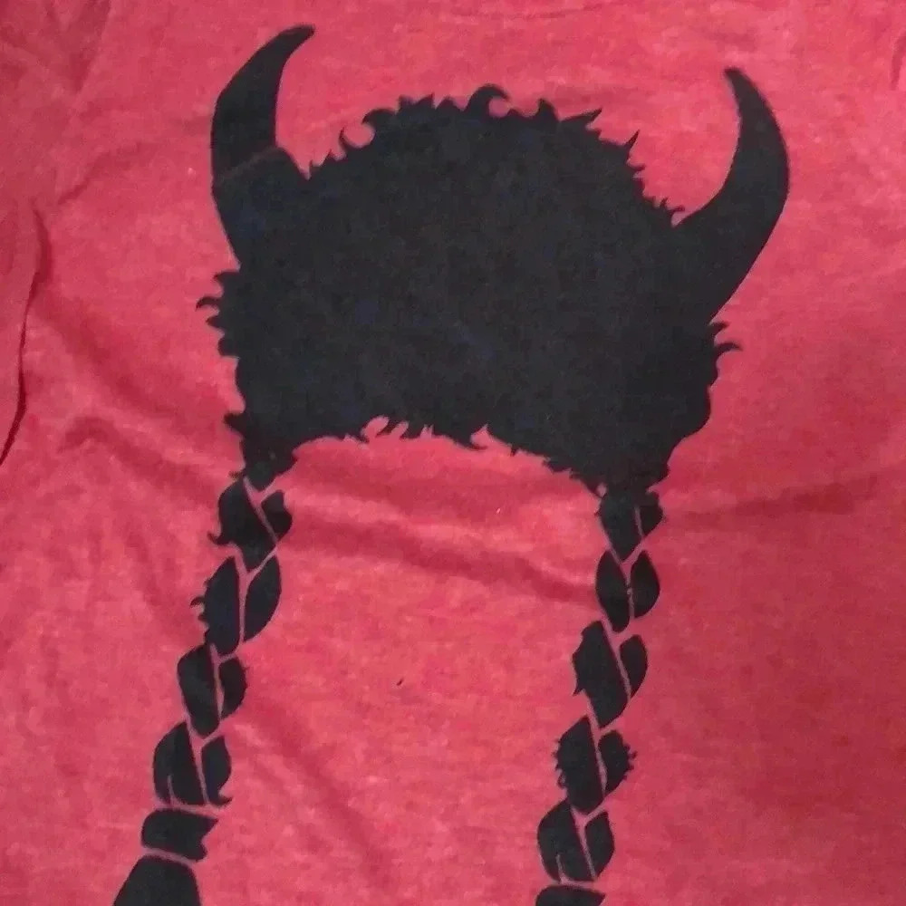Warrior Dash T-Shirt Viking with Braids - Picture 2 of 4